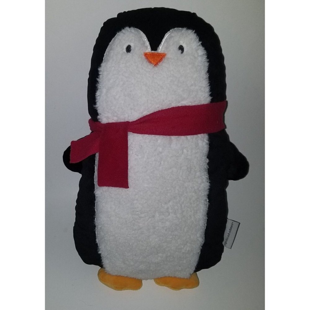 Cupcakes & Cashmere Penguin Plush Throw Pillow Stuffed Animal Toy Lovey Holiday